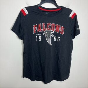 Nike Atlanta Falcons t-shirt black‎ red white womens size medium NFL new